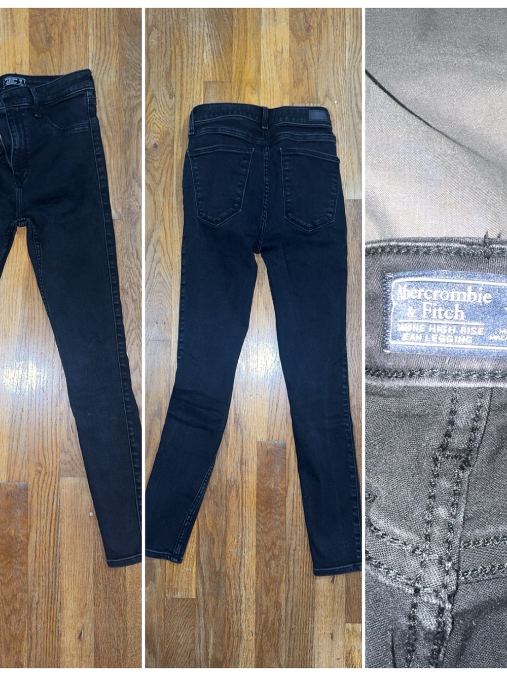 Abercrombie & Fitch Black High-Rise Jeggings
